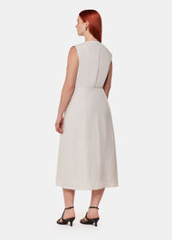 Abbie Linen Blend Midi Dress