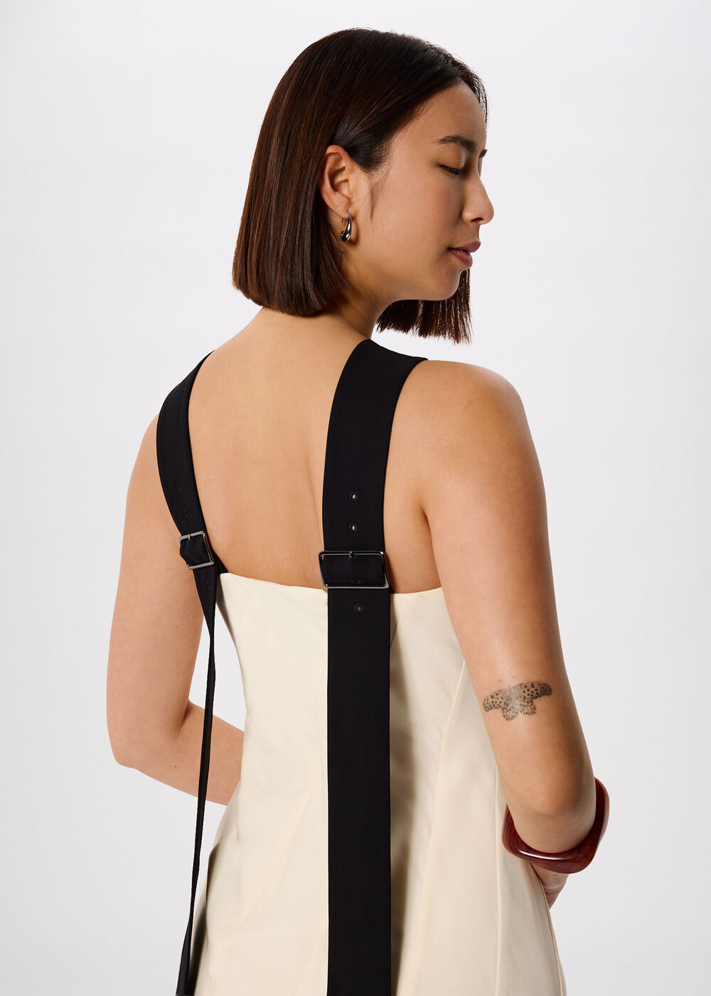 Buckle Detail Midi Dress