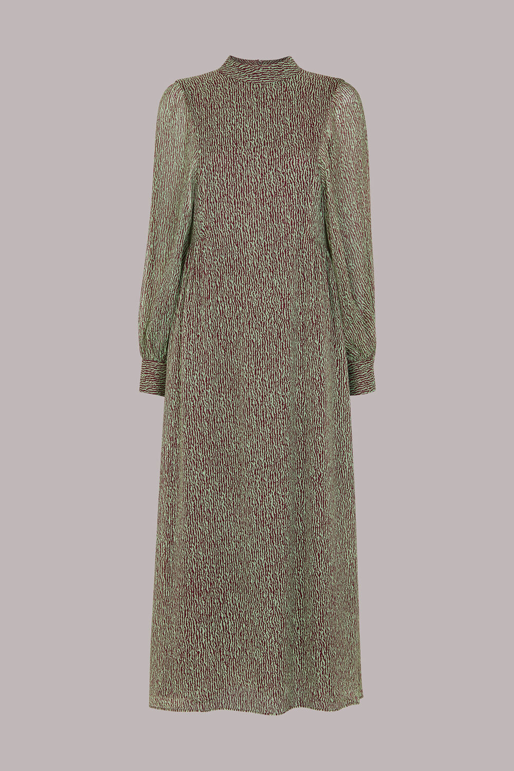 Multicolour Maze Print Midi Dress