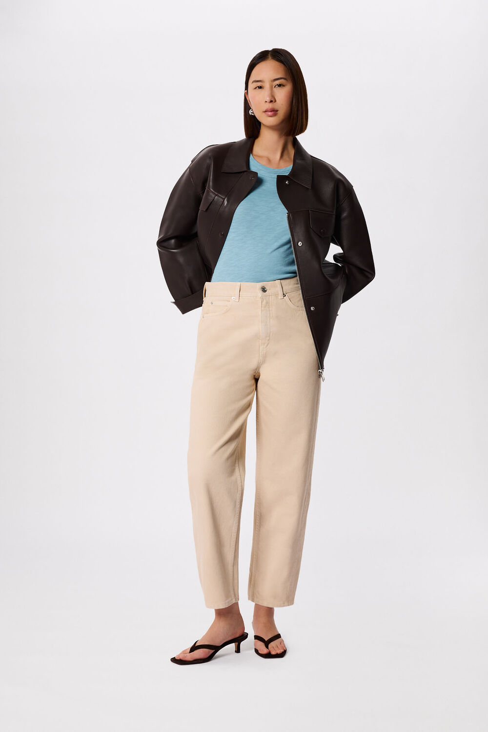 Blue Rosa Double Trim T-Shirt