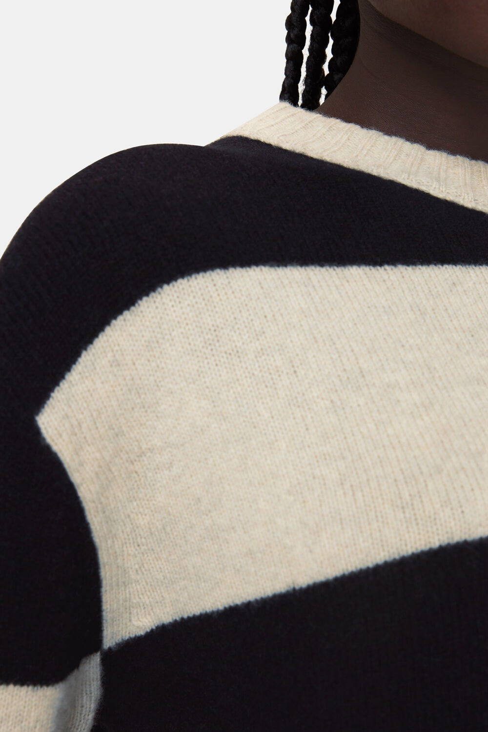 Wool Block Stripe Jumper