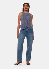 Petite Lottie Pinstripe Waistcoat