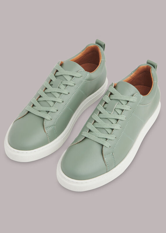 Pale Green Koki Lace Up Sneaker&nbsp;