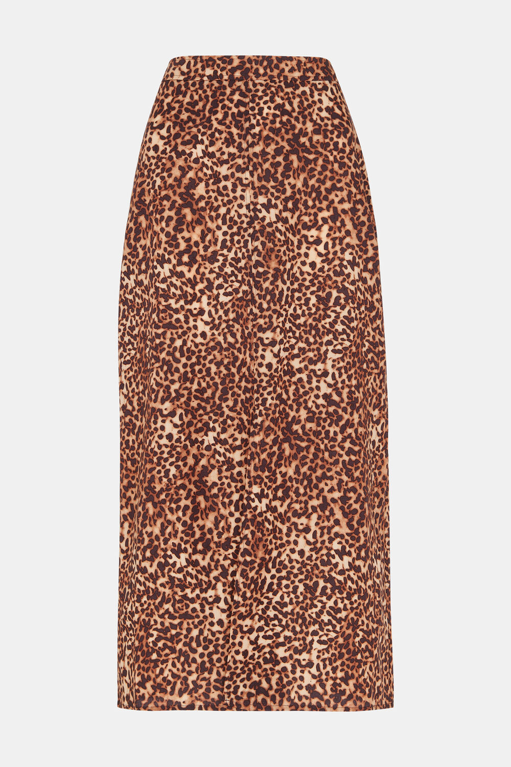 Multicolour Marble Spot Front Split Skirt