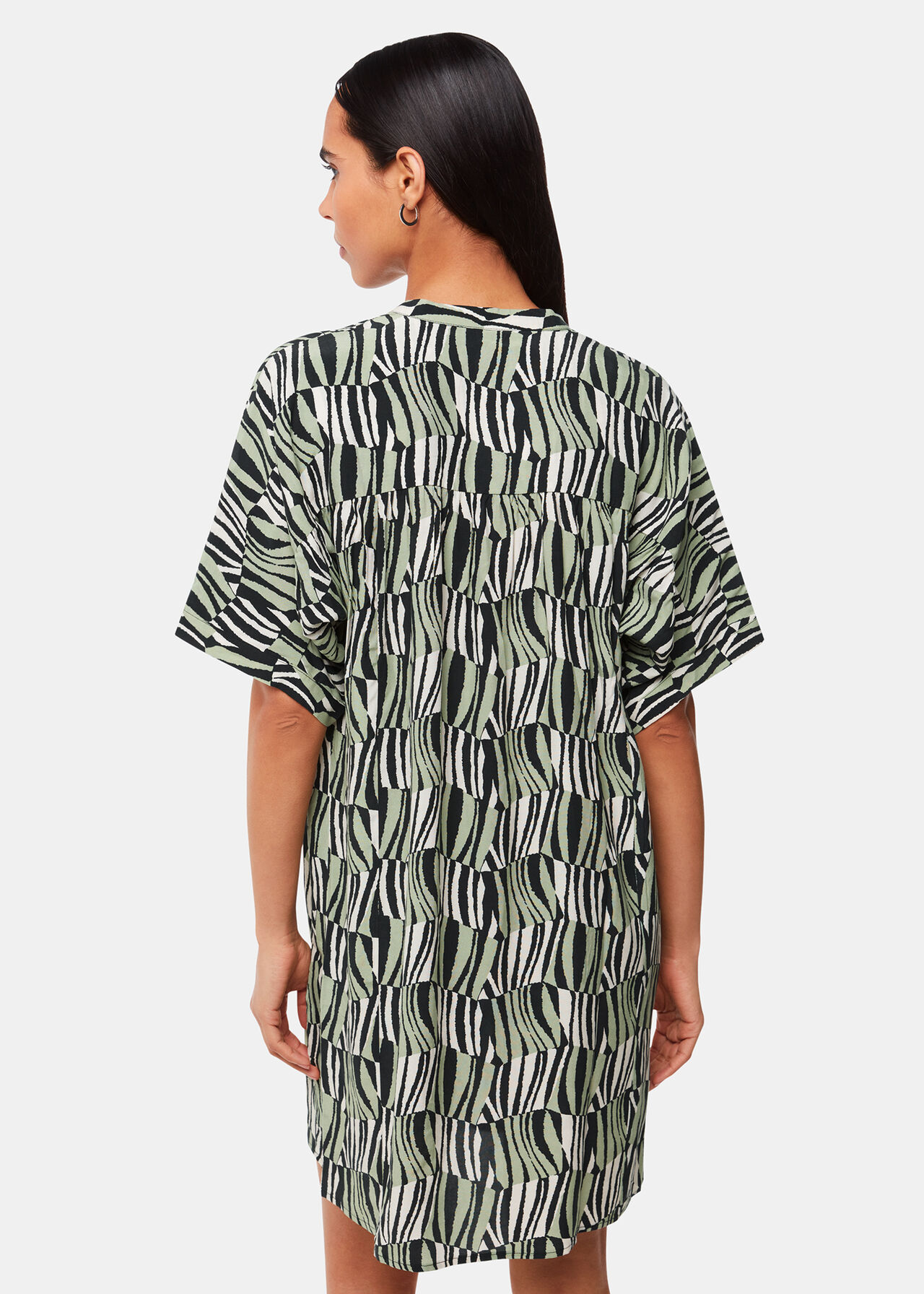 Checkerboard Tiger Print Dress