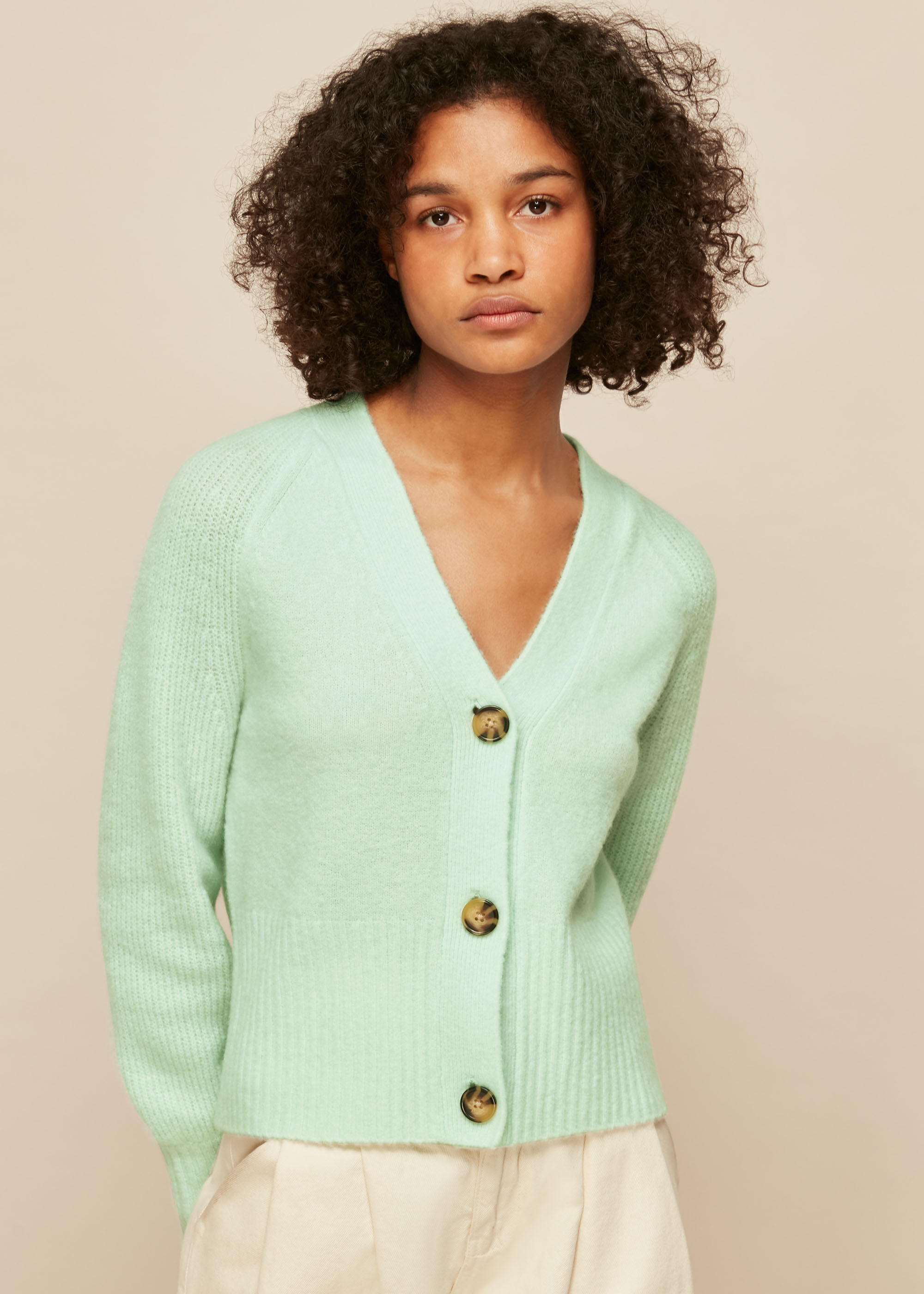 Mint green sale long cardigan