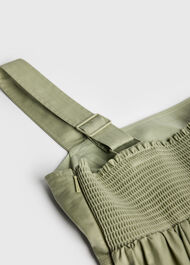 Cotton Midi Strappy Dress