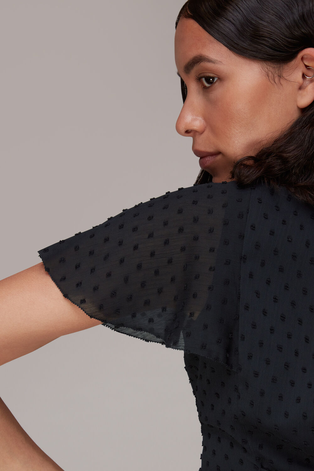 Elouise Textured Dobby Dress