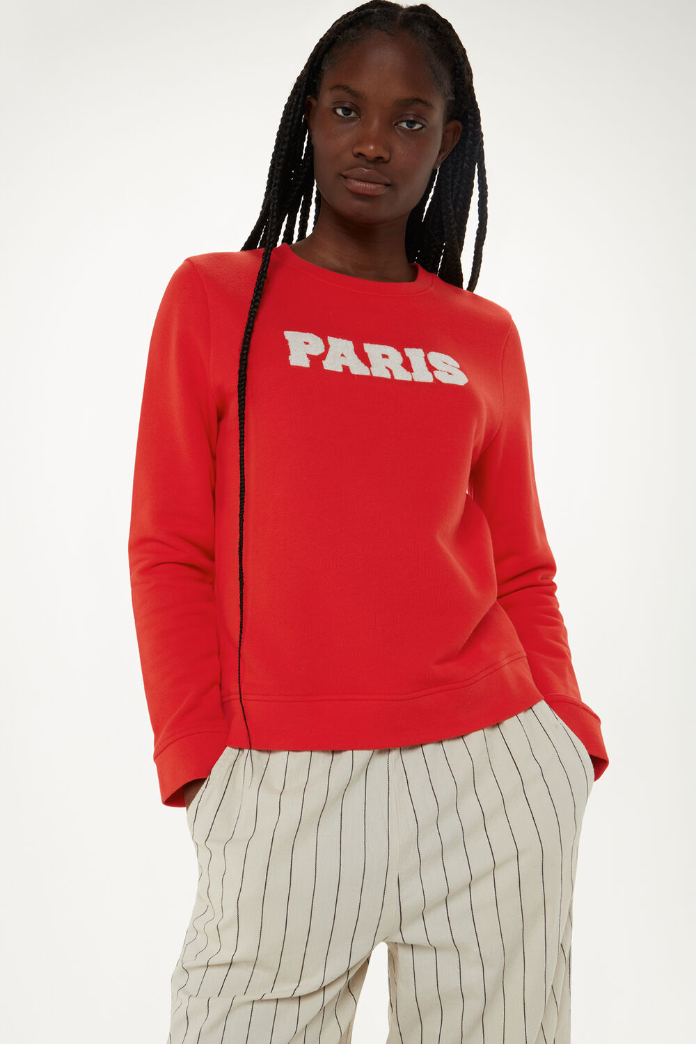Red Paris Logo Sweat