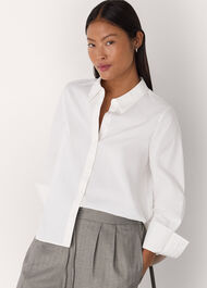 Petite Boxy Cotton Shirt