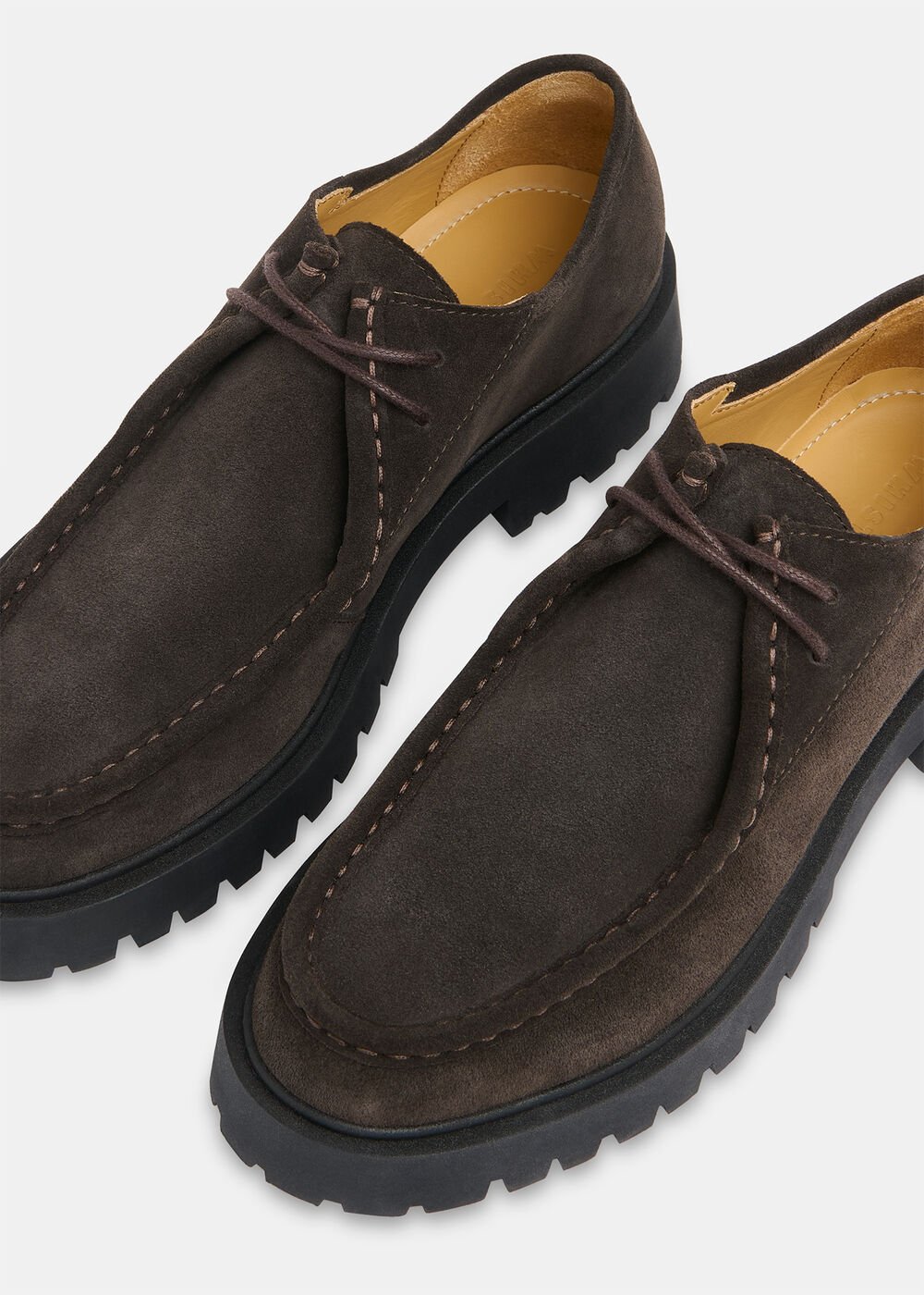 Suede Chunky Lace Up Shoe