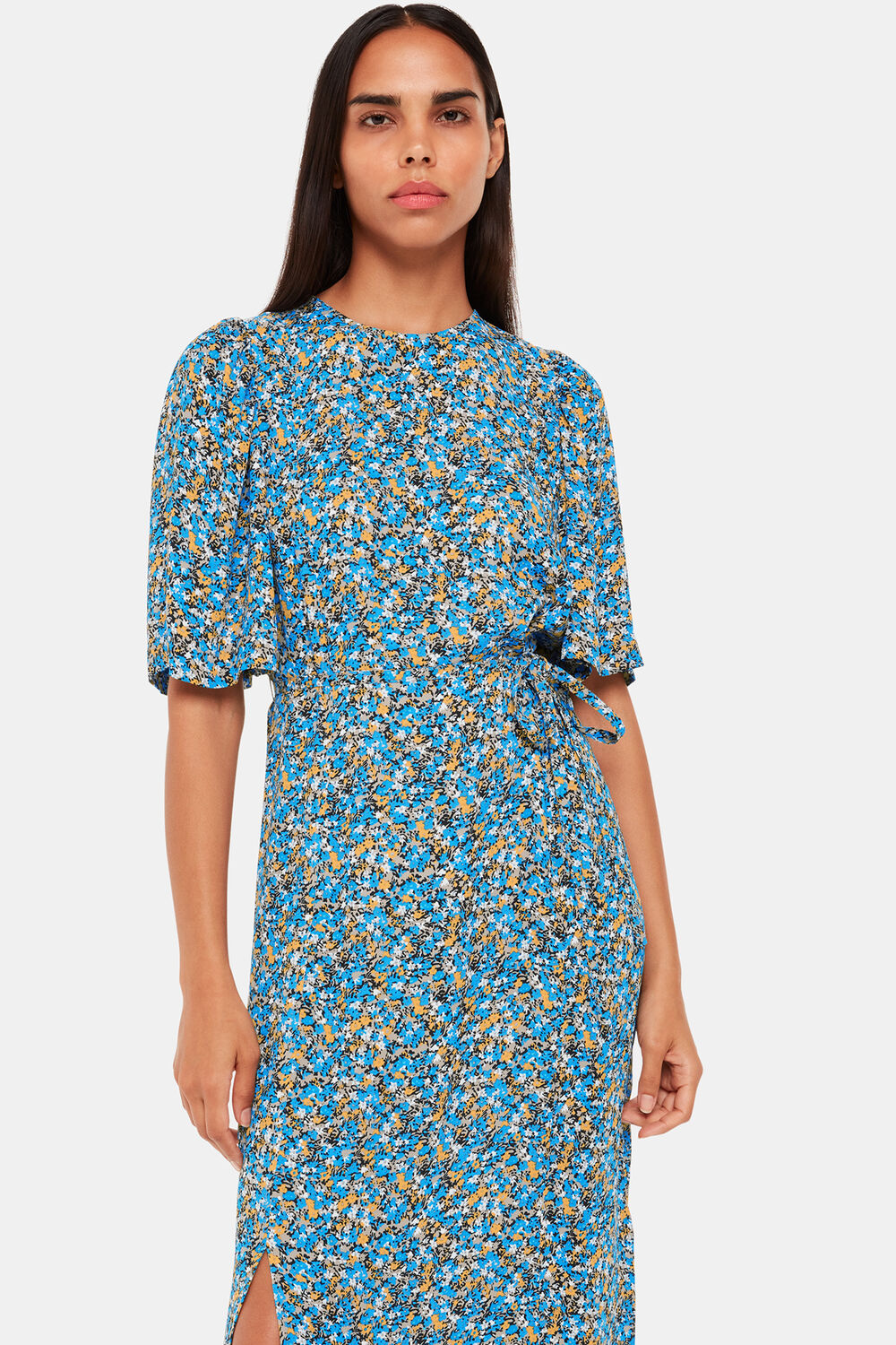 Multicolour Ditsy Bouquet Midi Dress