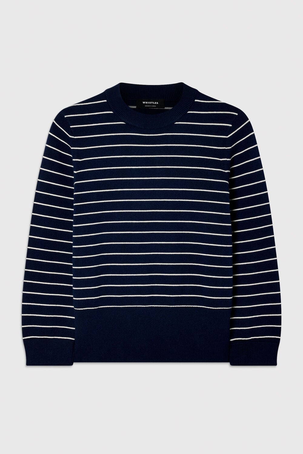 Navy Classic Stripe Cotton Knit
