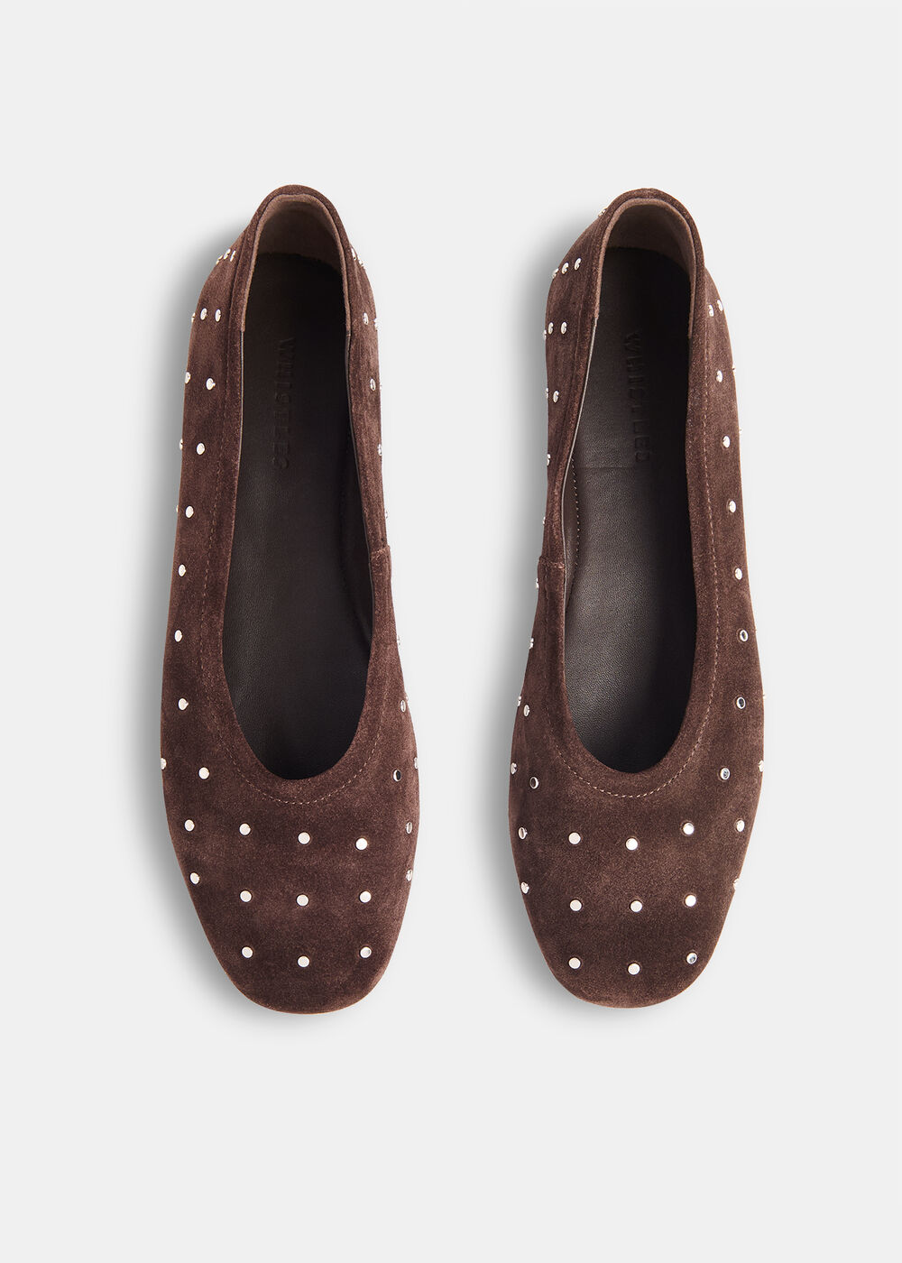 Karina Suede Stud Ballet Pump