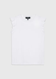 Frill Sleeve Broderie Tee