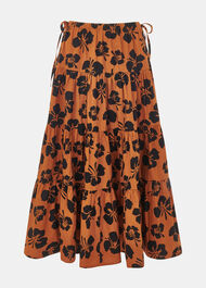 Tropical Floral Tiered Skirt