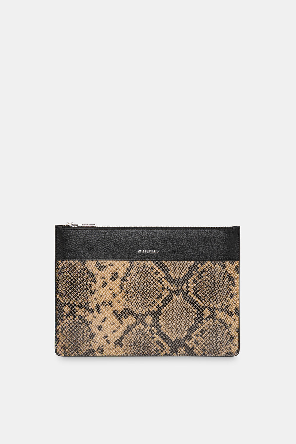 Multicolour Una Snake Panel Pouch