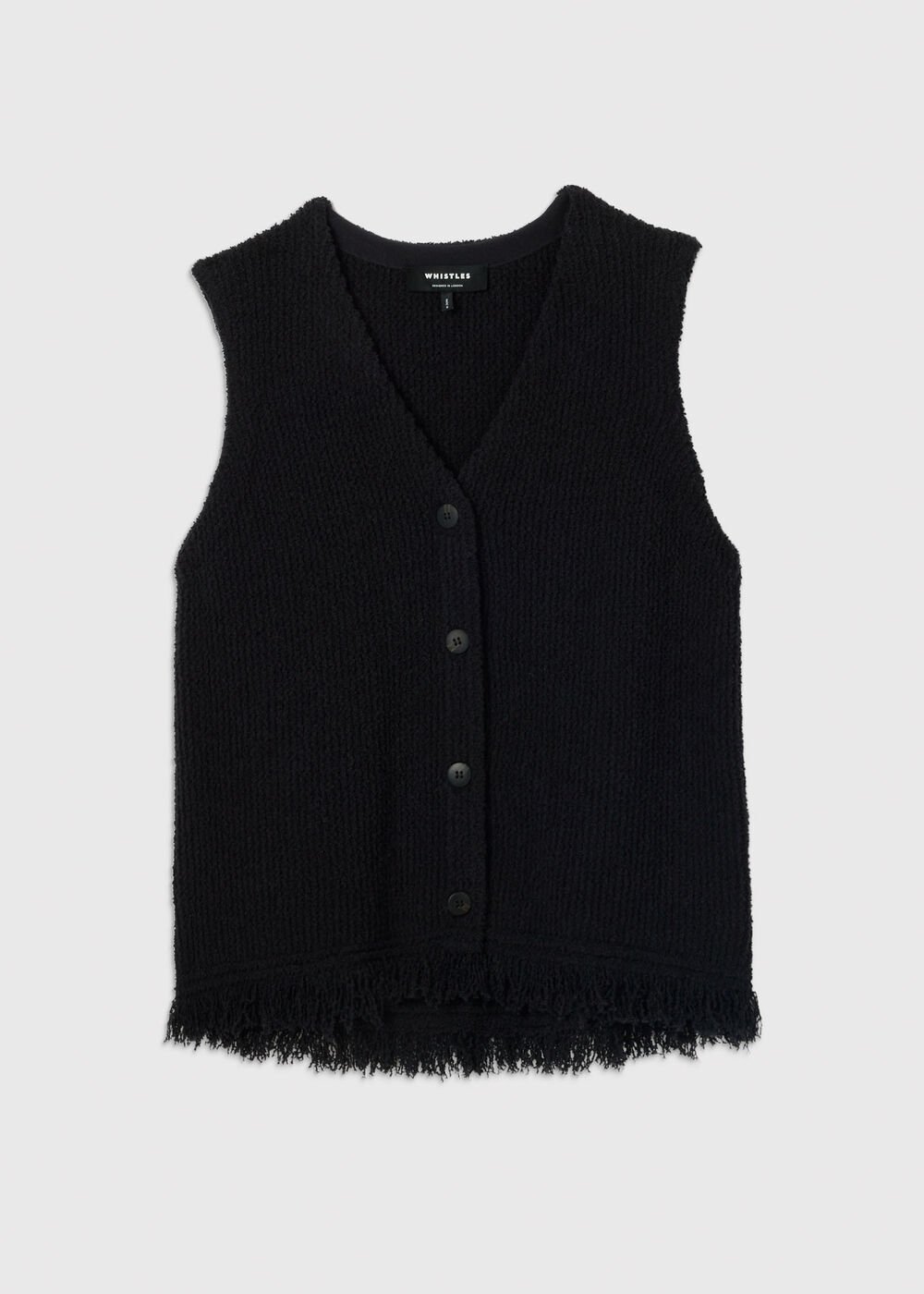 Cotton Boucle Fringe Tank