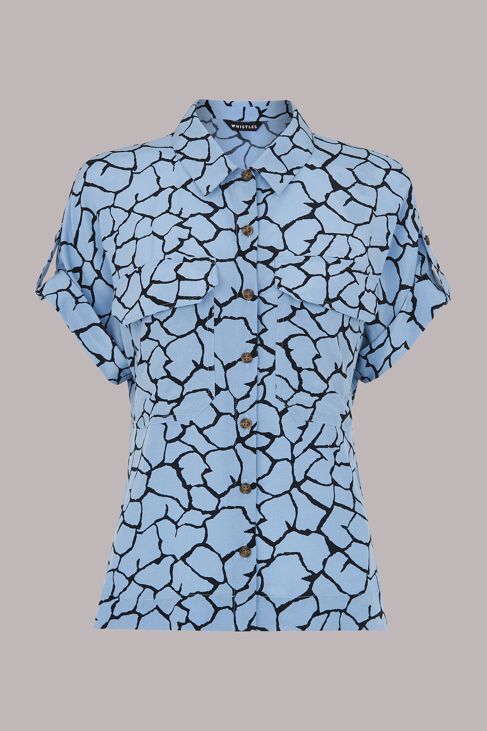 Giraffe Print Pocket Shirt