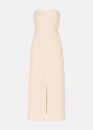 Bandeau Linen Blend Dress