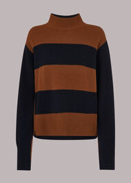 Colour Block Wool Jumper