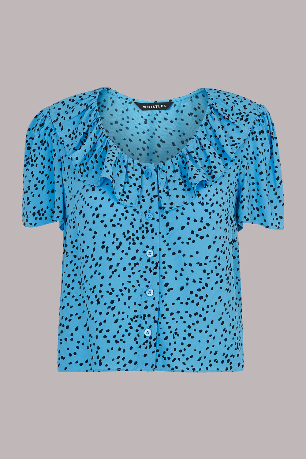 Spotted Dot Collar Top