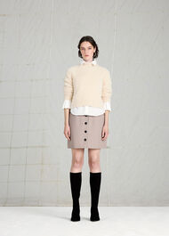 Isla Cropped Fluffy High Neck