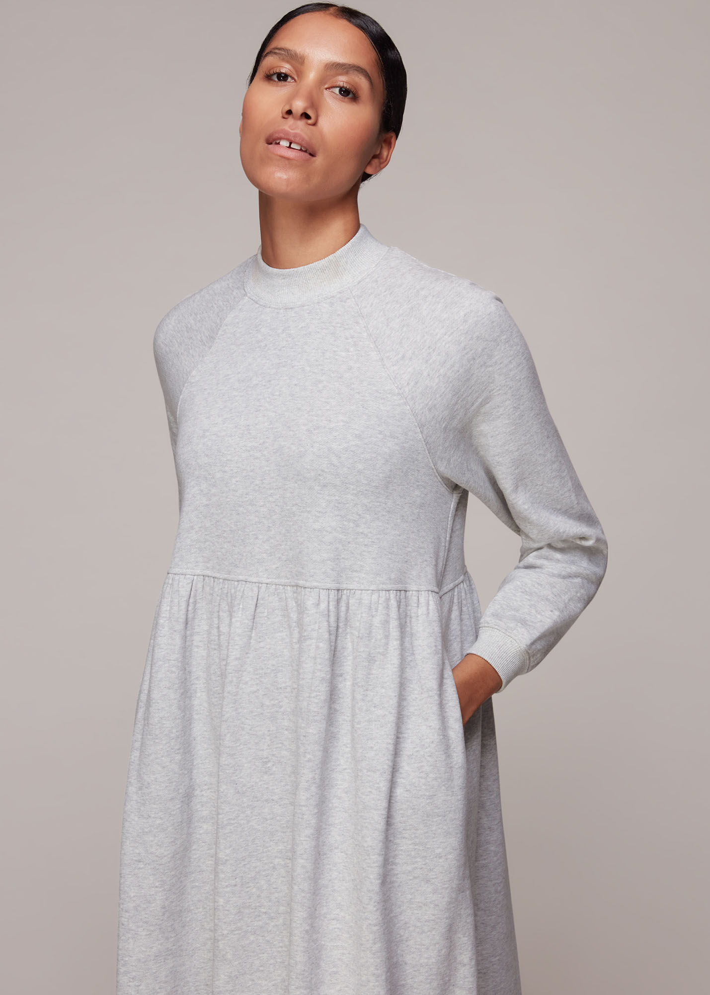 A line sales sweatshirt dress