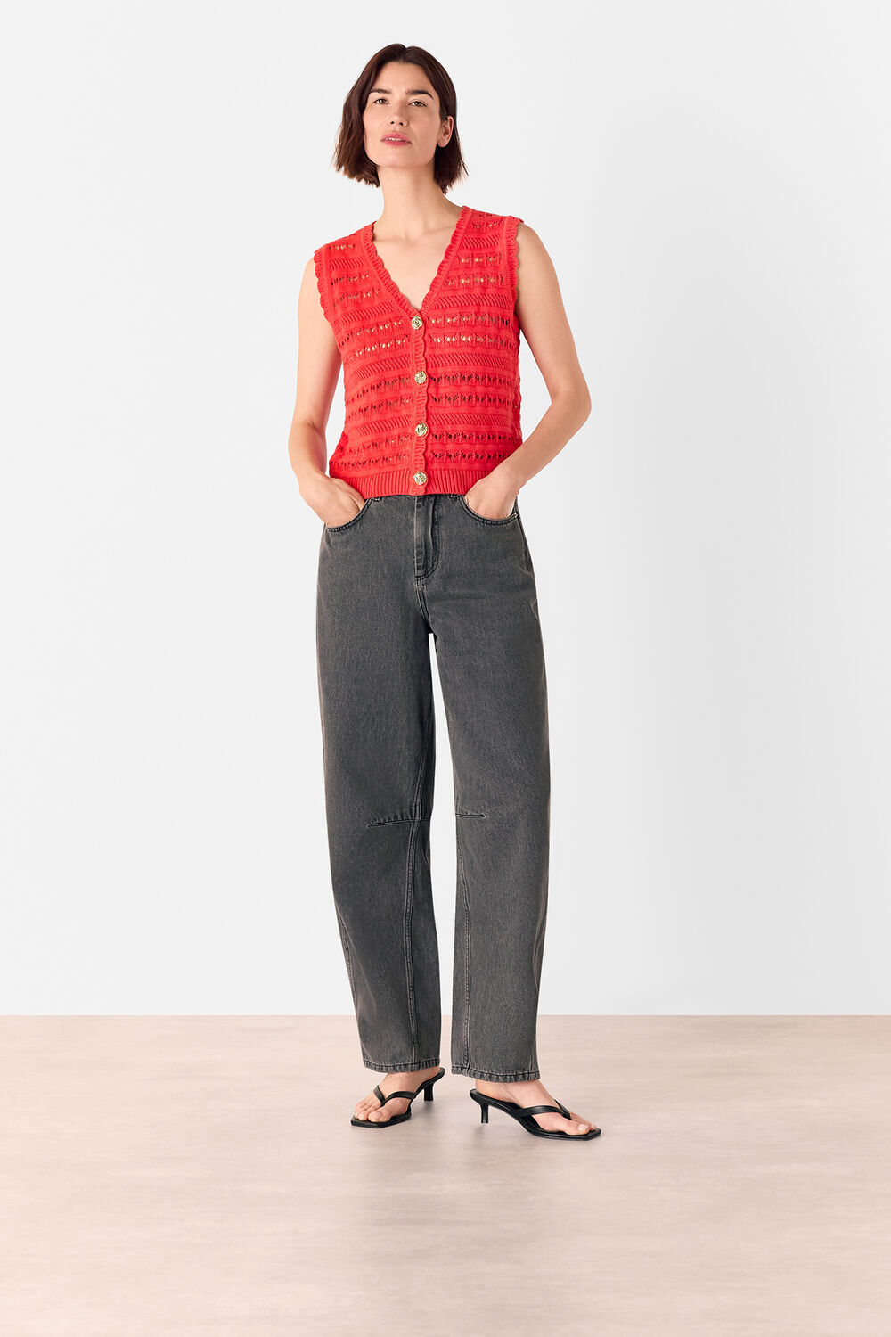 Pointelle Detail Tank