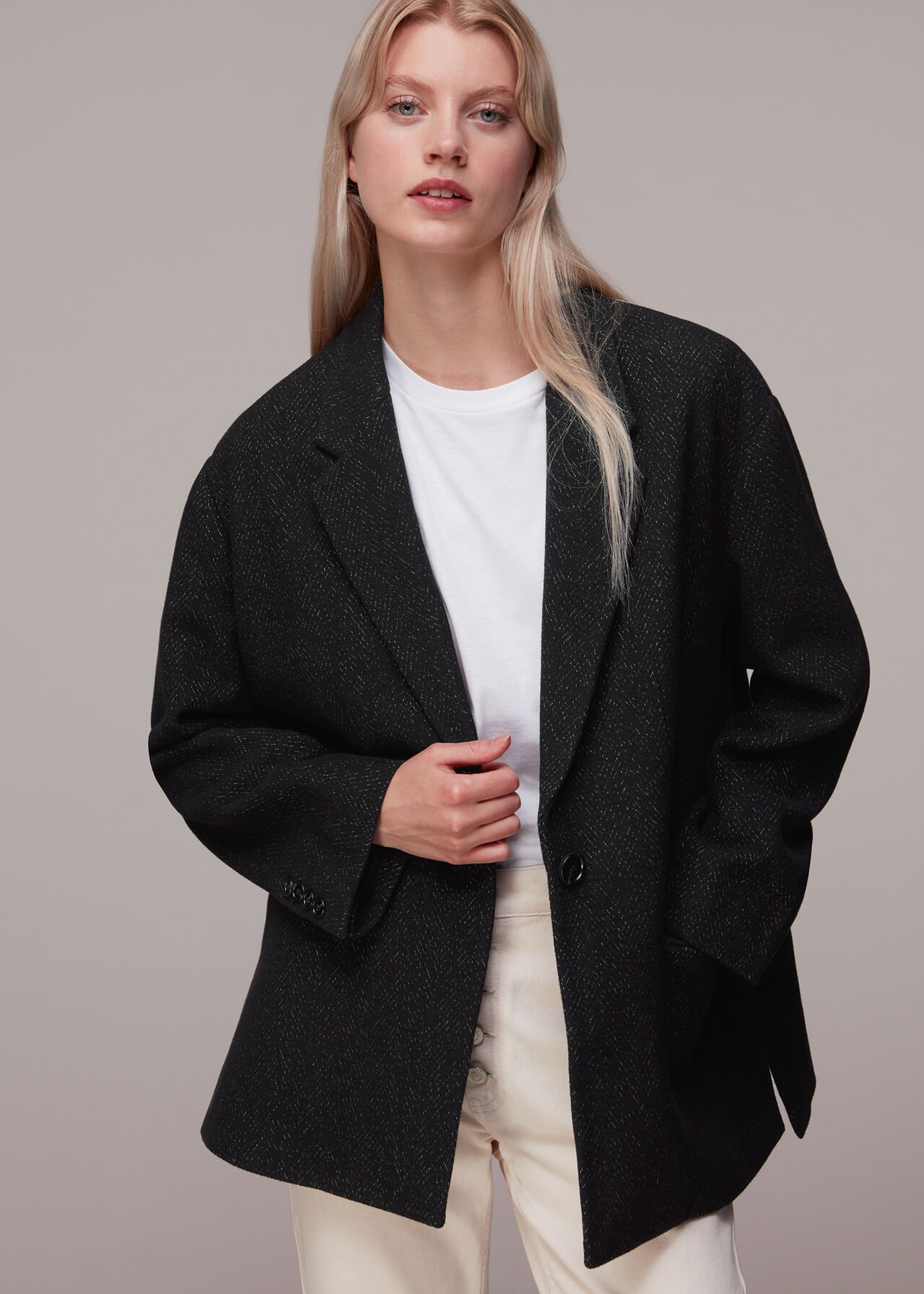 Maria Flecked Wool Jacket