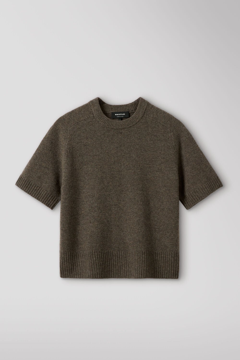 Neutral Wool Knitted Tee