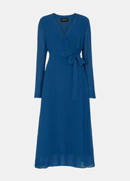 Alex Textured Wrap Midi Dress