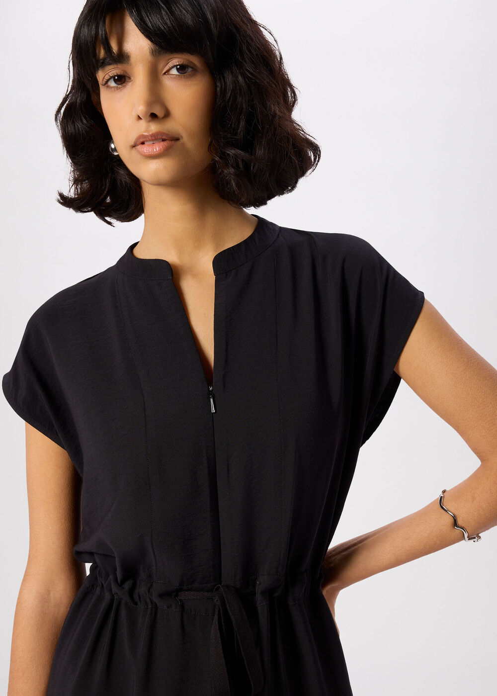 Sleeveless Drawstring Jumpsuit