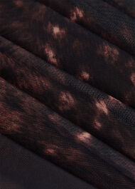 Petite Spotted Animal Mesh Dress