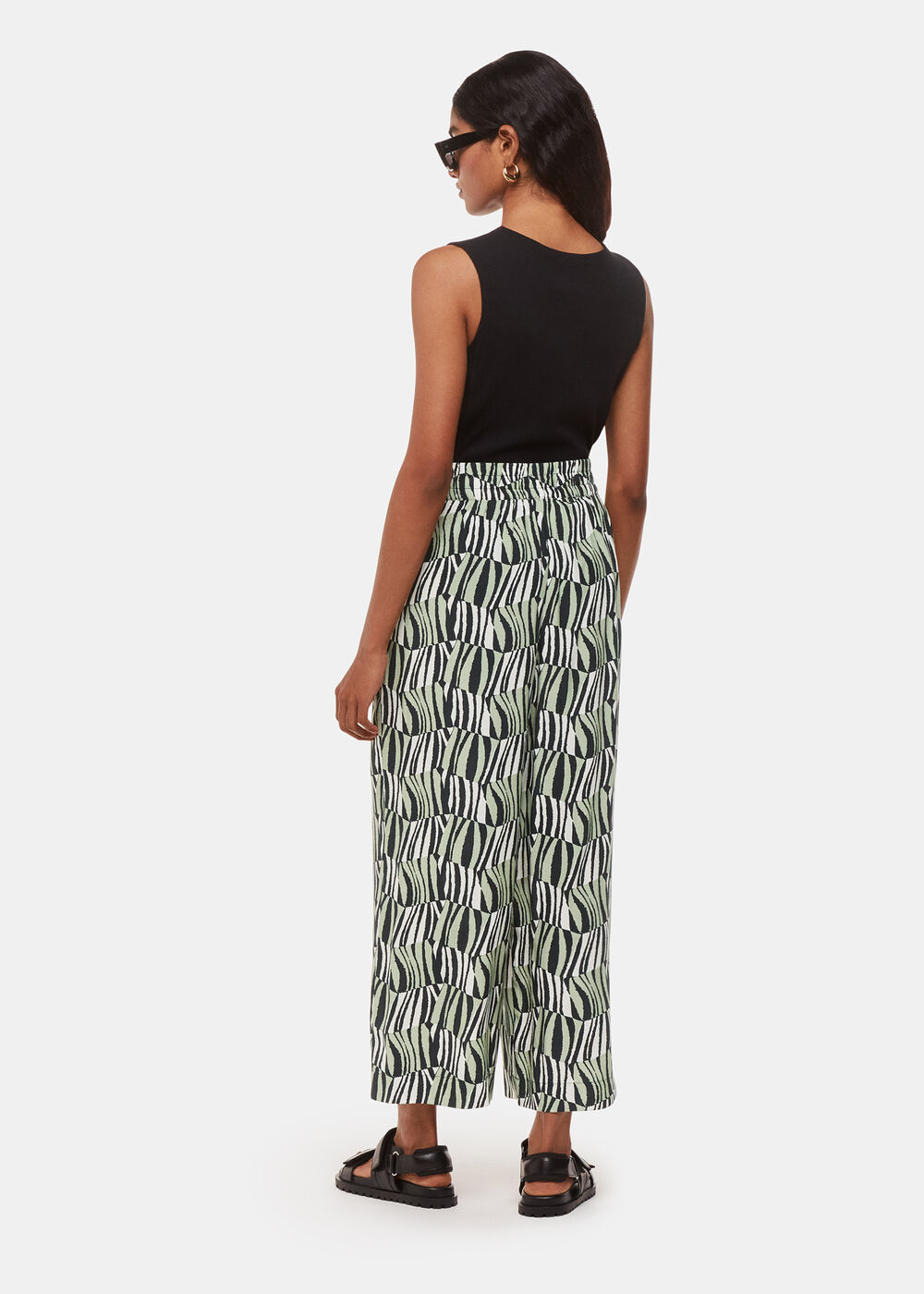 Petite Checkerboard Tiger Trouser