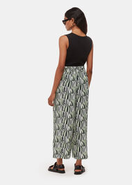 Petite Checkerboard Tiger Trouser