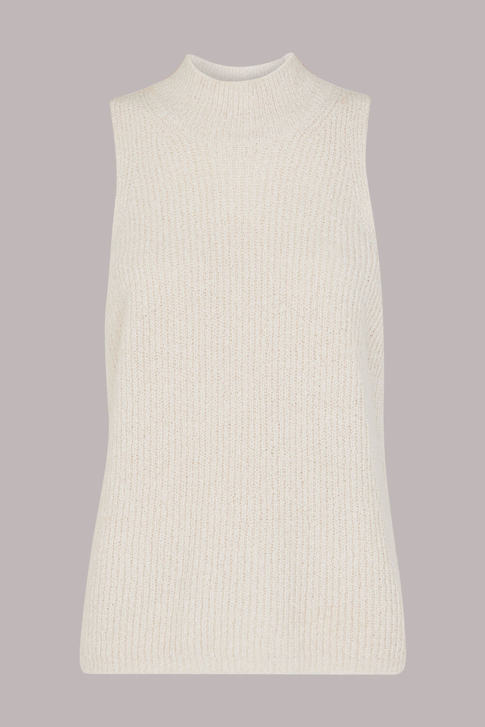 Ivory High Neck Knit