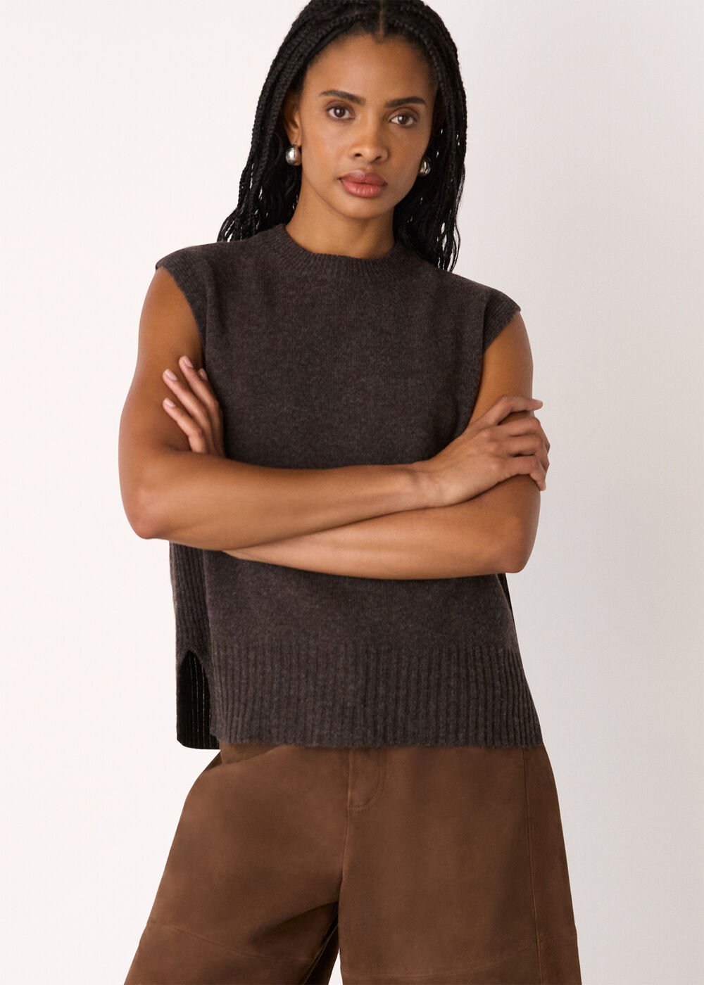 Wool Sleeveless Tank