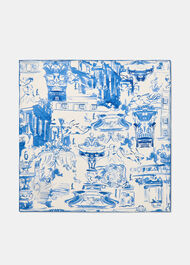 Rome Print Silk Scarf