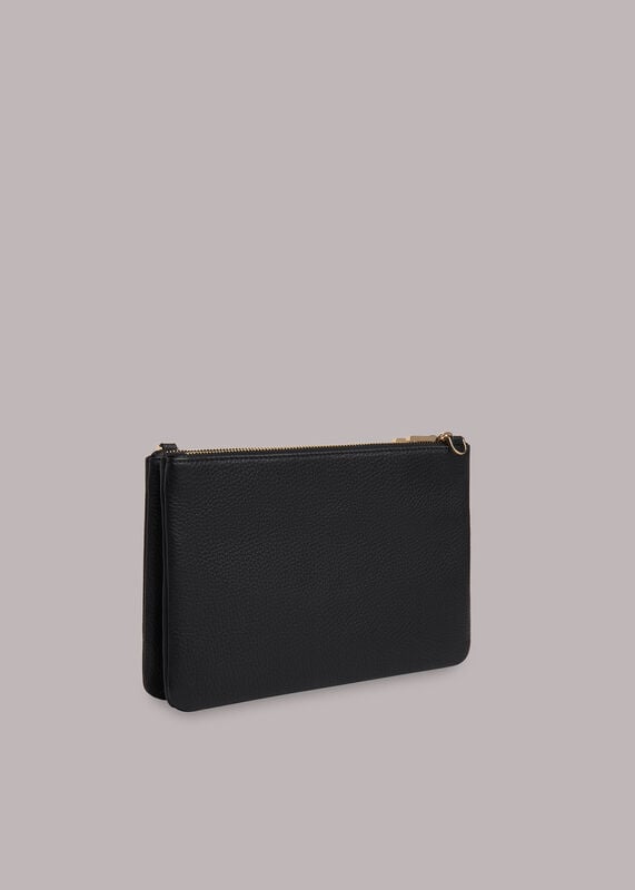 Black Coleta Double Pouch Bag