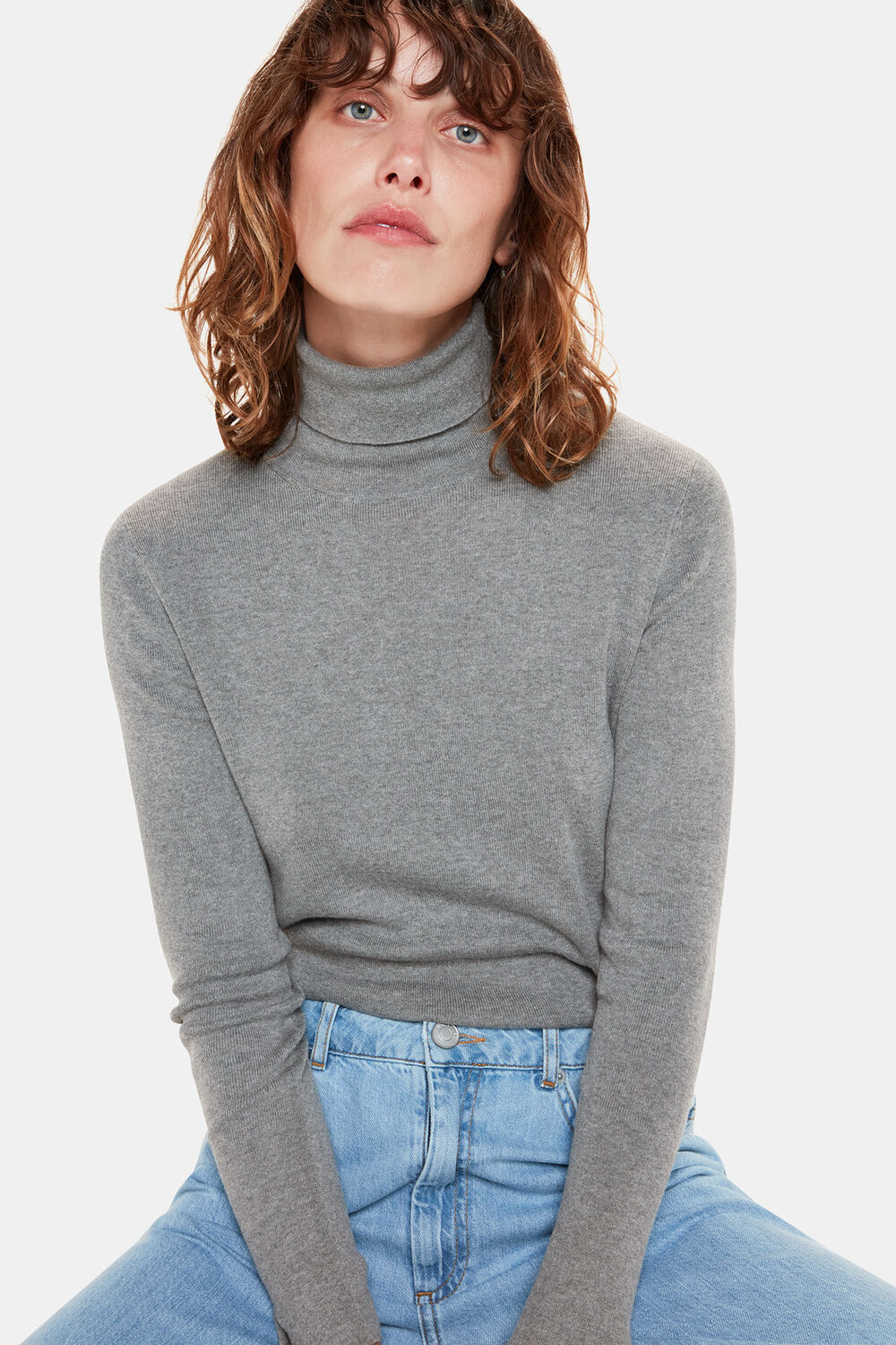 Maja Knitted Polo Neck Knit