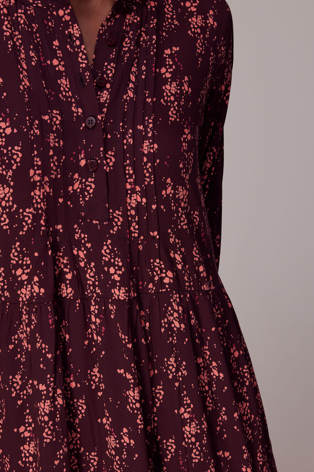 Wisteria Dot Trapeze Dress