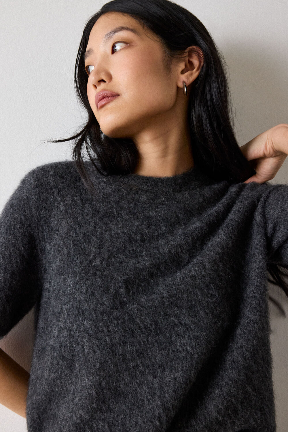 Alpaca Mix Knitted Tee