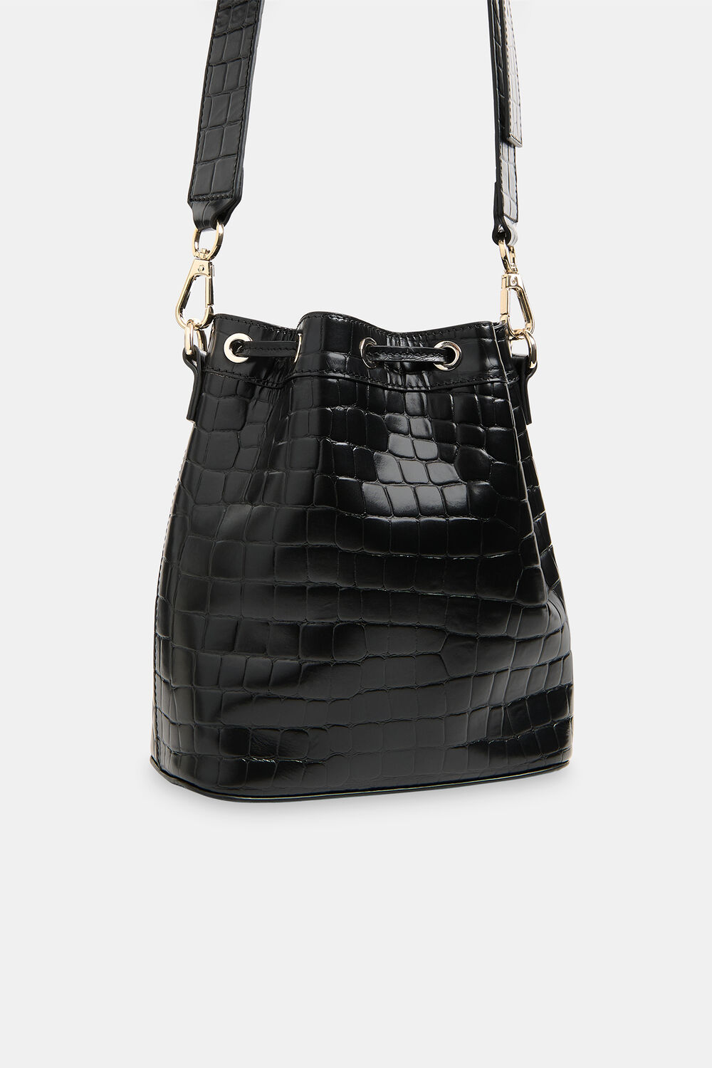 Giulia Croc Bucket Bag