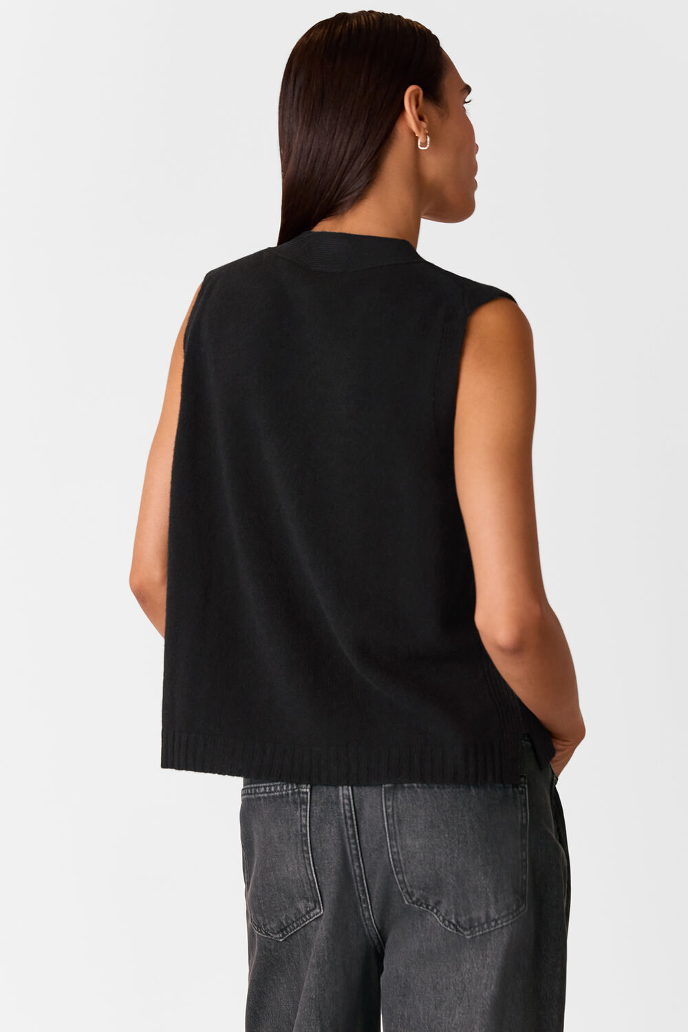 Wool Button Through Tank