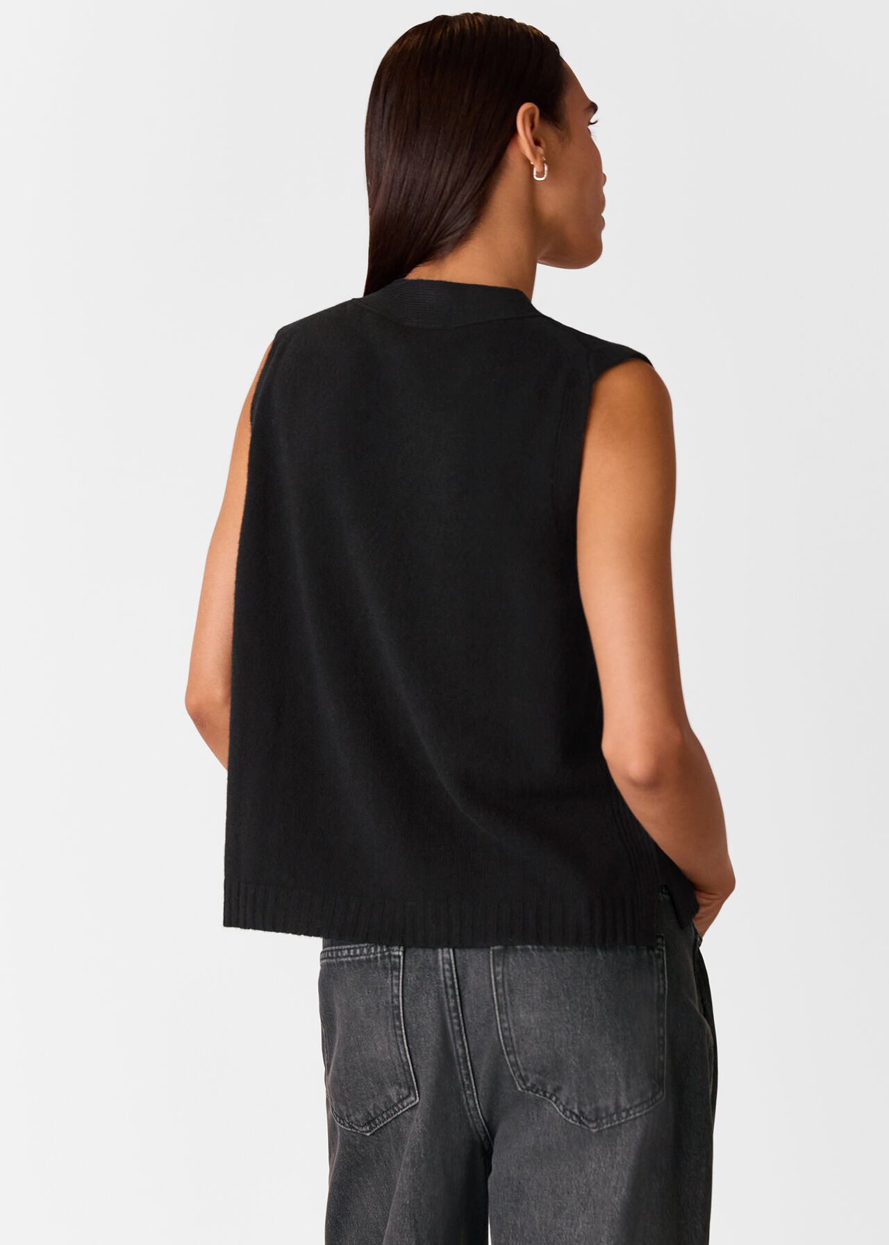 Wool Button Through Tank