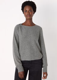 Wool Twist Front Detail Knit