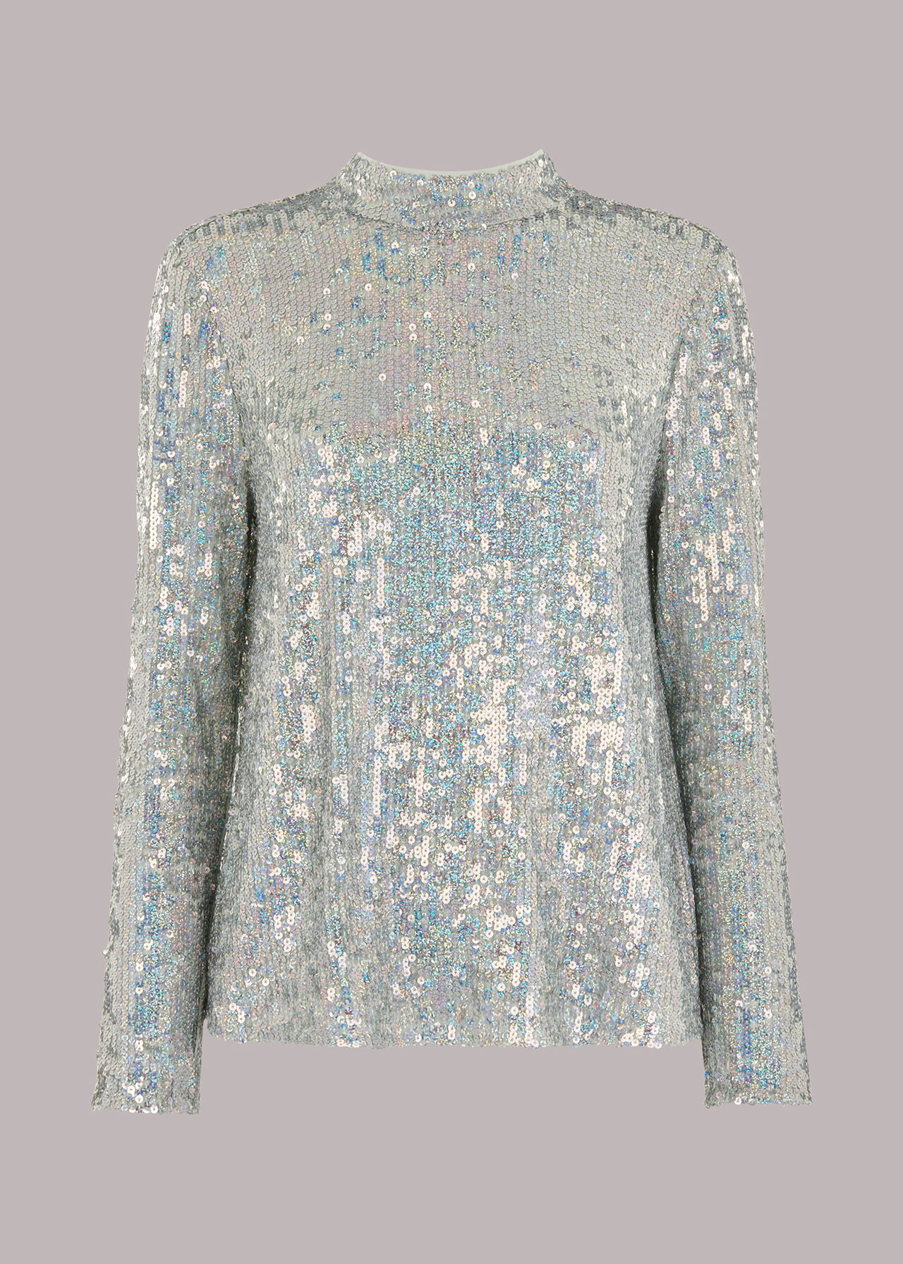 Il Bianco So Effortless Sequin Top Silver