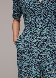 Contrast Leopard Jumpsuit