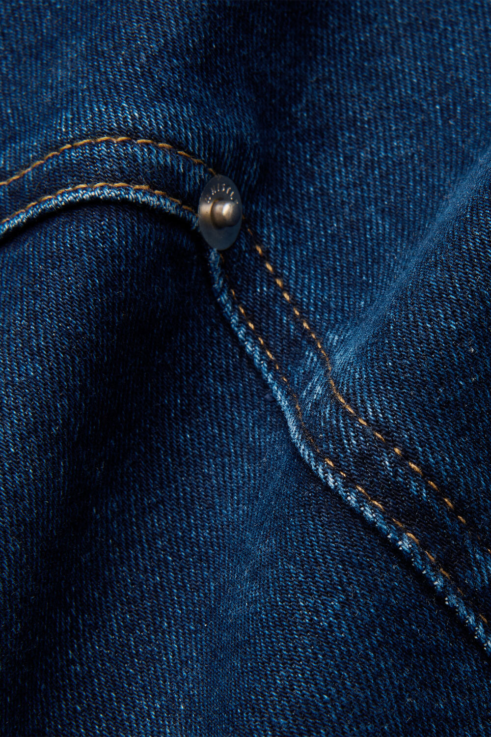 Dark Denim Barrel Mid Rise Trouser